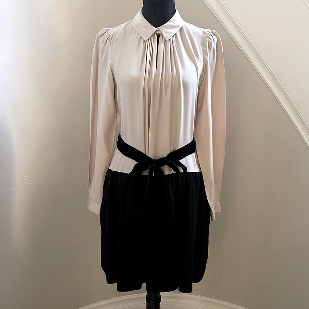 Paul's Ka two-tone color dress